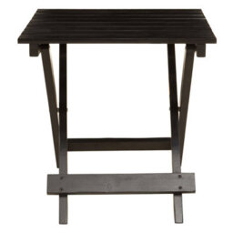 Orsina Black Wood Folding Table, Outdoor Robust Collapsible Folding Table For Garden, Coffee Table For Outdoor - thumbnail 3