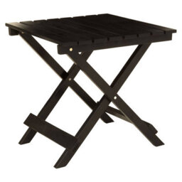 Orsina Black Wood Folding Table, Outdoor Robust Collapsible Folding Table For Garden, Coffee Table For Outdoor - thumbnail 2