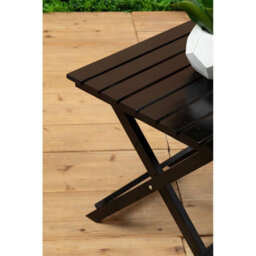 Orsina Black Wood Folding Table, Outdoor Robust Collapsible Folding Table For Garden, Coffee Table For Outdoor - thumbnail 8