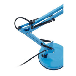 Orsina Studio Blue Metal Desk Lamp, Adjustable Anglepoise Design Tall Table Lamps, Contemporary Blue Desk Lamp - thumbnail 3