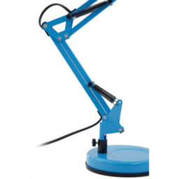 Orsina Studio Blue Metal Desk Lamp, Adjustable Anglepoise Design Tall Table Lamps, Contemporary Blue Desk Lamp - thumbnail 5