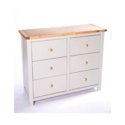 Cabinet Bits Argenta 6 Drawer Chest Of Drawers Wood Knob - thumbnail 3