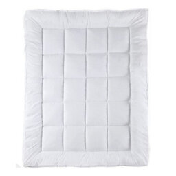 10Cm Deep Thick Hotel Quality Mattress Topper, 190X120Cm, White - thumbnail 1