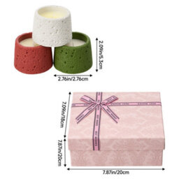 Living And Home 3-Pack Soy Wax Scented Candles In Osmanthus, Citrus Lime And Guava - thumbnail 6