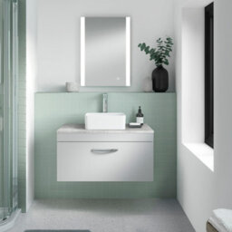 Hudson Reed 700 X 500mm Led Touch Sensor Frameless Bathroom Mirror With Demister (Ip44) - thumbnail 7