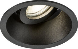 Luminosa Lighting Luminosa Knightsbridge Dipa Single Tilt Round Anti-Glare Downlight Black - Dib1Trb - thumbnail 1