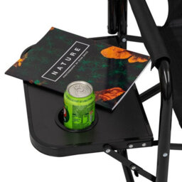 Andes Aluminium Folding Camping/garden/fishing Directors Chair With Side Table - thumbnail 2