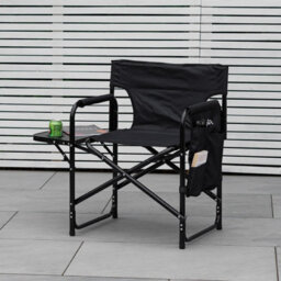 Andes Aluminium Folding Camping/garden/fishing Directors Chair With Side Table - thumbnail 5