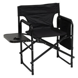 Andes Aluminium Folding Camping/garden/fishing Directors Chair With Side Table - thumbnail 1