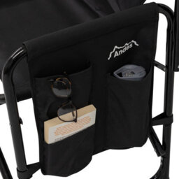 Andes Aluminium Folding Camping/garden/fishing Directors Chair With Side Table - thumbnail 3