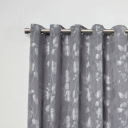 Unknown 16-19mm Fenton Extendable Eyelet Metal Curtain Pole Set Black Silk 120-210Cm - thumbnail 2