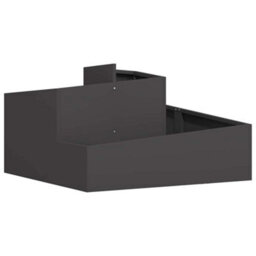 Berkfield Modern Garden Planter Black 80 X 80 X 50 Cm Cold-Rolled Steel