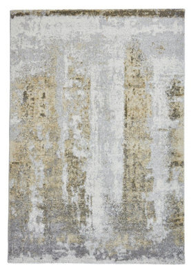 Ivory/yellow Rug, Abstract Rug, Modern Stylish Rug, Stain-Resistant Rug For Bedroom, & Dining Room-120Cm X 170Cm - image 1