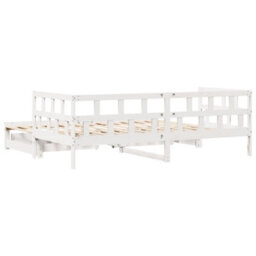 Berkfield Daybed With Trundle And Drawers Without Mattress White 90X200 Cm - thumbnail 7