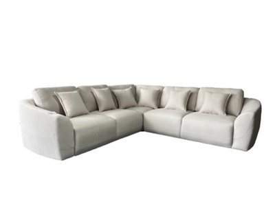 DS Living The Veneto 5 Seater Lounger Sofa In Dark Grey Or Cream - image 1
