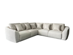 DS Living The Veneto 5 Seater Lounger Sofa In Dark Grey Or Cream - thumbnail 1