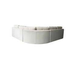 DS Living The Veneto 5 Seater Lounger Sofa In Dark Grey Or Cream - thumbnail 4