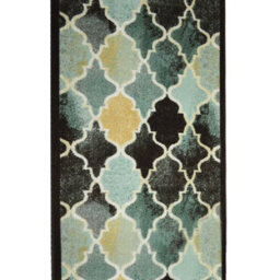 "Bravich Hard Wearing Non-Slip Stair Runner Kitchen Mat - Teal Anejo - 2'2""x6'ft (66X183Cm)" - thumbnail 1