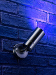 Auraglow Stainless Steel Multi Directional Wall Lamp - Gu10 - Colour Changing - Radio Frequency Remote - thumbnail 3