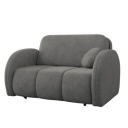 Viva Comfy Ii Grey 2 Seater Sofa Bed With Storage Foam Mattress And Metal Legs 132X103X85Cm - thumbnail 2