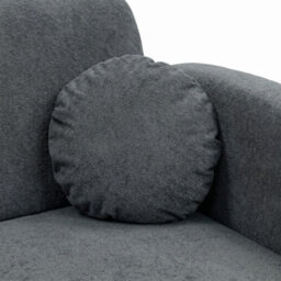 Viva Comfy Ii Grey 2 Seater Sofa Bed With Storage Foam Mattress And Metal Legs 132X103X85Cm - thumbnail 5