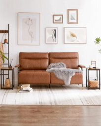 Songmics Vasagle Set Of 2 Side Tables, 2-Tier Sofa Side Tables, Bedside Tables With Steel Frames, Industrial, Rustic Brown And Black - thumbnail 3