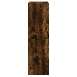 Berkfield Shoe Cabinet Smoked Oak 60X34X116 Engineered Wood - thumbnail 6