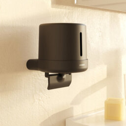 Cosmic Soap Dispenser 400Ml Capacity, Black, Wall-Mounted, Anti-Corrosion, Architect S+ Collection - thumbnail 3