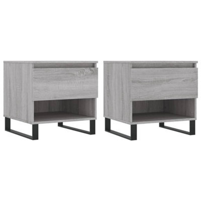 Berkfield Modern Coffee Tables 2 Pcs Grey Sonoma 50X46X50 Cm Engineered Wood - image 1