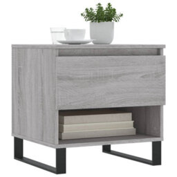 Berkfield Modern Coffee Tables 2 Pcs Grey Sonoma 50X46X50 Cm Engineered Wood - thumbnail 3
