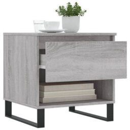 Berkfield Modern Coffee Tables 2 Pcs Grey Sonoma 50X46X50 Cm Engineered Wood - thumbnail 4