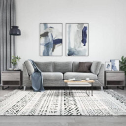 Berkfield Modern Coffee Tables 2 Pcs Grey Sonoma 50X46X50 Cm Engineered Wood - thumbnail 2