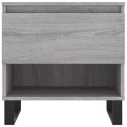 Berkfield Modern Coffee Tables 2 Pcs Grey Sonoma 50X46X50 Cm Engineered Wood - thumbnail 6