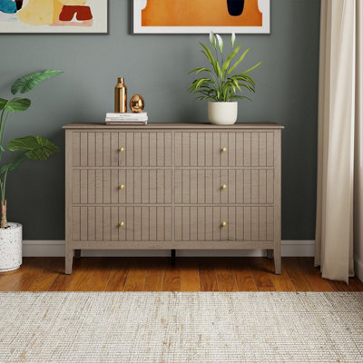 Melody Maison Large 6 Drawer Chest Of Drawers - Hales Pale Wood Range - image 1