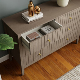 Melody Maison Large 6 Drawer Chest Of Drawers - Hales Pale Wood Range - thumbnail 3