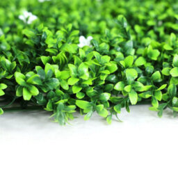 True Products Premium Artificial Green Plant Living Wall Panel 50Cm X 50Cm - White Flower - thumbnail 4