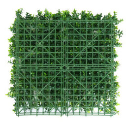 True Products Premium Artificial Green Plant Living Wall Panel 50Cm X 50Cm - White Flower - thumbnail 5