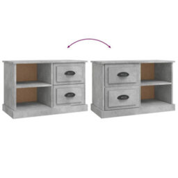 Berkfield Tv Cabinet Concrete Grey 73X35.5X47.5 Cm Engineered Wood - thumbnail 9