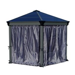 Palram - Canopia Grey Gazebo Curtain, Pack Of 6 (L)2.17M (W)2.32M For Roma & Monaco - thumbnail 4