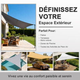 Grey 4X4X5.65M Triangular Shade Sail 95% Uv Protection Waterproof - thumbnail 6