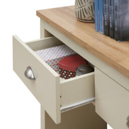 Timber Art Design Lisbon Console Hall Way Table With 2 Drawers Cream - thumbnail 5