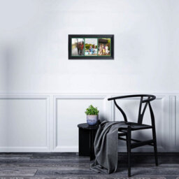 AK Frames 16X8 Black Classic Multi Photo Frame With Emerald Mount - Holds 3 Apertures (3X) 7X5 Photos - thumbnail 3