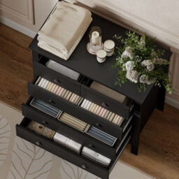Homcom Modern Chest Of Drawers, 5 Drawer Unit Storage Chest For Bedroom - thumbnail 7
