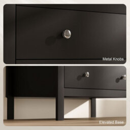 Homcom Modern Chest Of Drawers, 5 Drawer Unit Storage Chest For Bedroom - thumbnail 6