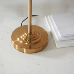 Luminosa Lighting Luminosa Highclere Table Lamp With Round Shade Vintage Brass, Natural Linen, 3X E14 - thumbnail 5