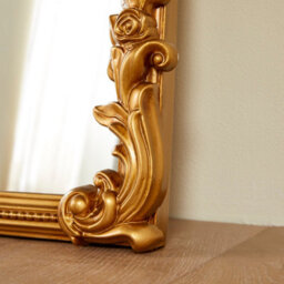 The Online Mirror Shop Chatsworth Gold Full-Length Standing Mirror - Elegant Rectangular Frame - H 112Cm X W 80Cm - thumbnail 3