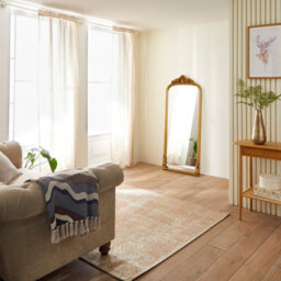 The Online Mirror Shop Chatsworth Gold Full-Length Standing Mirror - Elegant Rectangular Frame - H 112Cm X W 80Cm - thumbnail 4