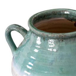 Hill Interiors Fen Amphora Vase White/light Green/brown (38Cm X 35Cm X 35Cm) - thumbnail 2