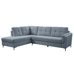 Home Detail Rose Left-Hand Facing Corner Sofa, Blue Linen - thumbnail 3