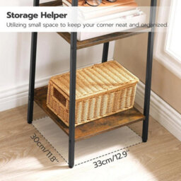 Bookcase 5 Tier Book Shelf Ladder Shelf Storage Shelf Storage Unit - thumbnail 4